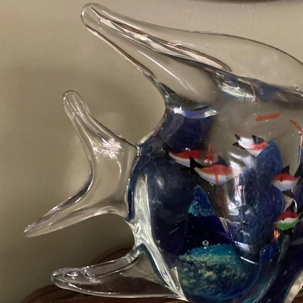 Murano Handcrafted Glass Fish Aquarium Decor